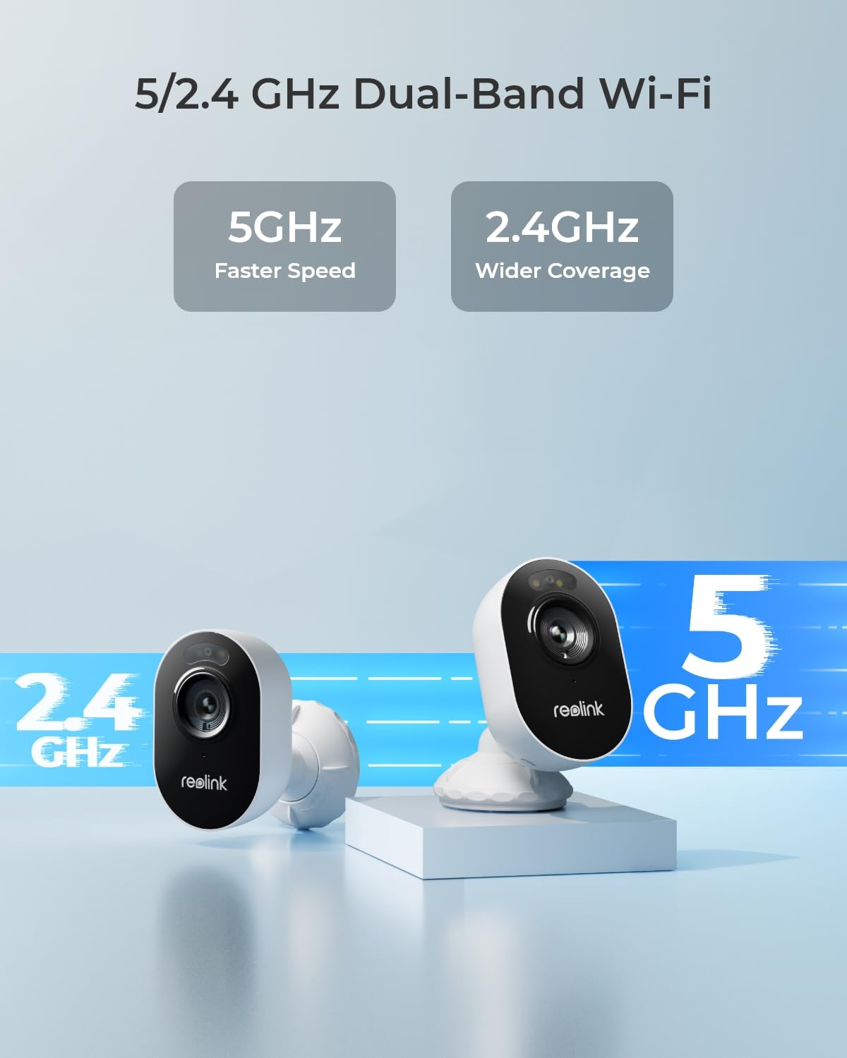 Reolink Wireless Outdoor Security Camera Lumus 2K, Upgraded 4Mp Spotlight Color Night Vision, 2.4/5Ghz Dual Band Wifi Plug In Camera, Smart Person/Vehicle/Animal Detection, Two Way Talk, Local Storage